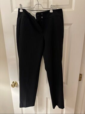 LOFT Black Straight-Leg Dress Pants